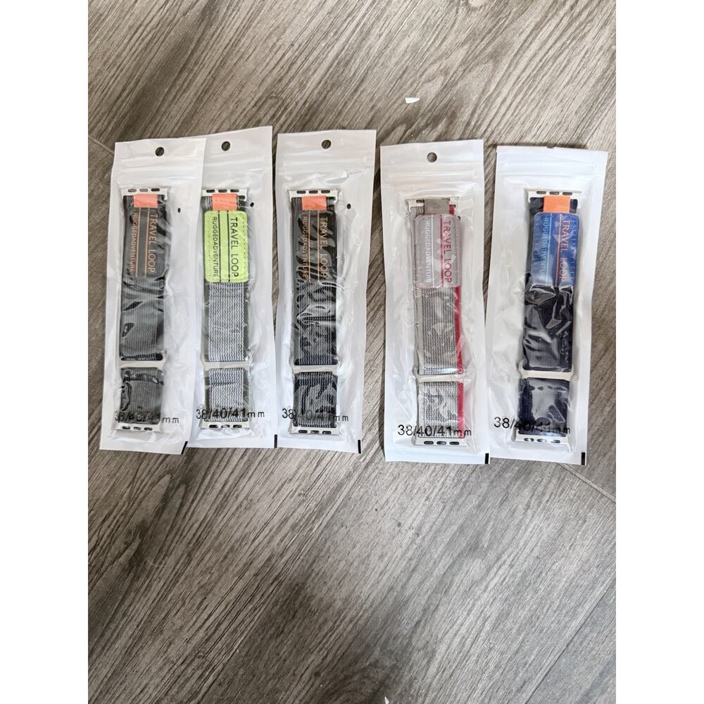 Travel Loop Rigged Adventure Apple Watch Bands 5 Pack Size 38,40,41